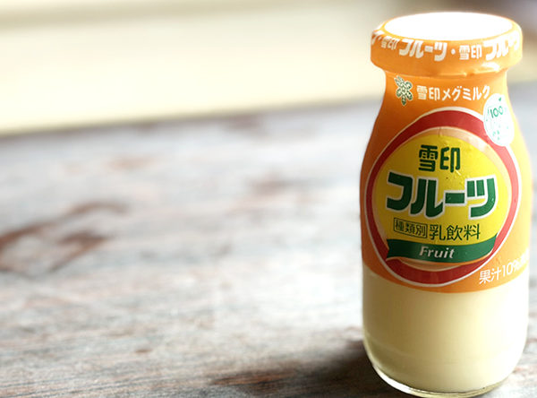 湯上がりのフルーツ牛乳
